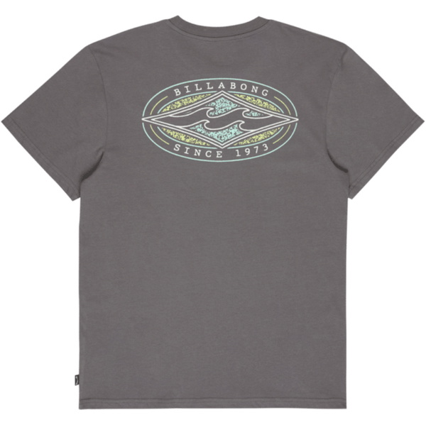 2026 Billabong Mens Diamond Vision T-Shirt EBYZT00619 - Pewter